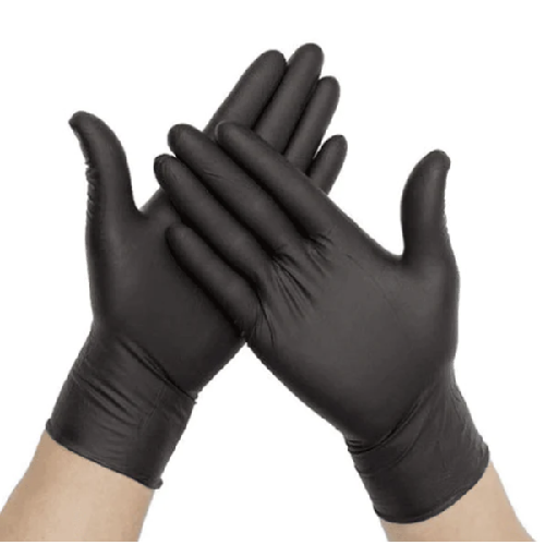Sabco Black Nitrile Gloves Medium Pack 100