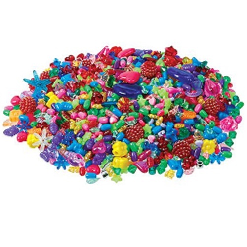 Craft Beads Assorted 250g (SM103)