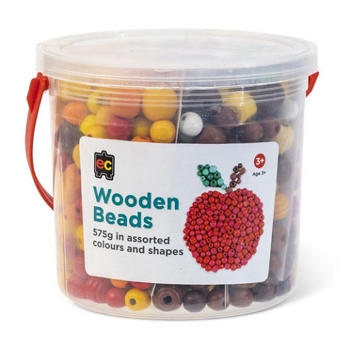 Wooden Beads Assorted Jar 575grams