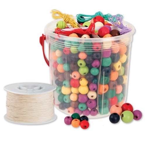 Wooden Bead Bright Jewellery Pack