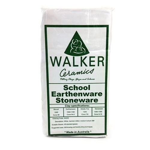 Walker Ceramics School Earthenware/Stoneware Clay 10kg (SES) (AA220)