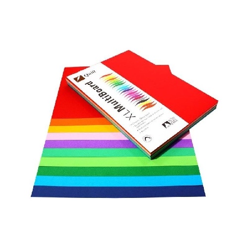 A4 Cardboard Assorted 210gsm Pk 100