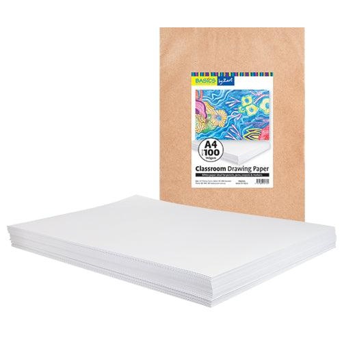 Classroom Drawing Paper by Zart A4 Pack of 100