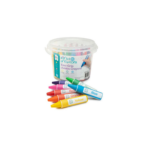 Easi-Grip 3 in 1 Crayons Tub of 32 (FCJC32)