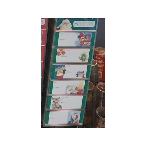 Christmas Gift Tags Green Packet of 26 (921)