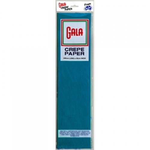Gala Crepe Paper Azure Blue Pk 12