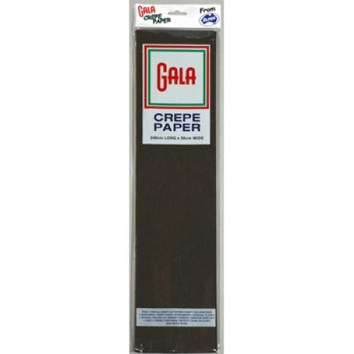 Gala Crepe Paper Black Pk 12 ( Gala 12)