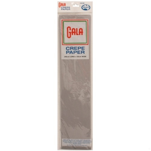 Gala Crepe Paper Grey Pk 12