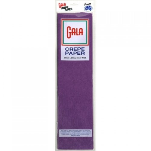 Gala Crepe Paper Purple Pk 12