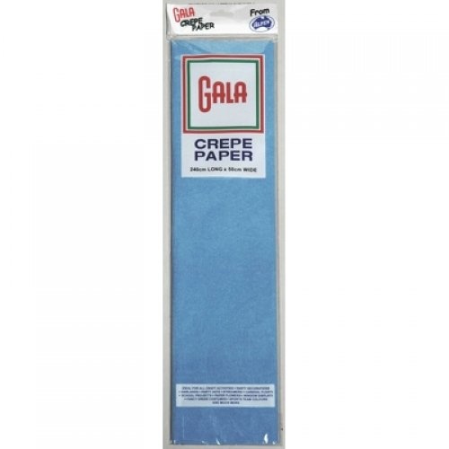 Gala Crepe Paper Sky Blue Pk 12
