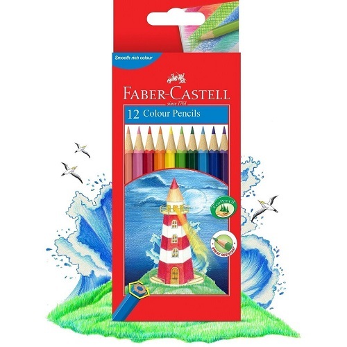 Faber Castell Hexagon Colour Pencils Pack 12 (MFN 16315812)