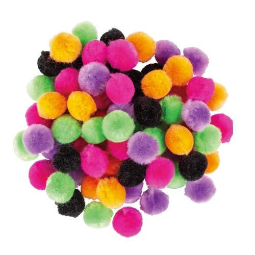 Pom Poms Halloween Pack of 200