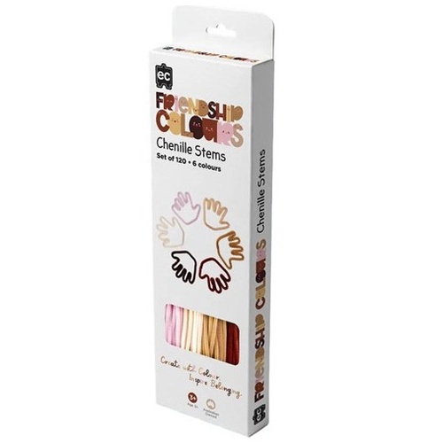 Friendship Colour Chenille Stem Pack of 120 ( EVFSCCS120)