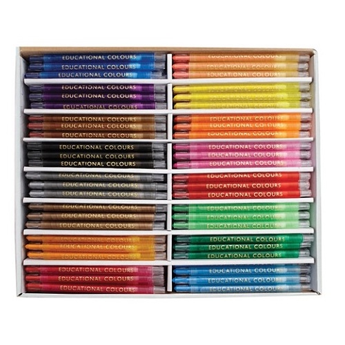 Twist-It Crayons 240pc School Pack EC 