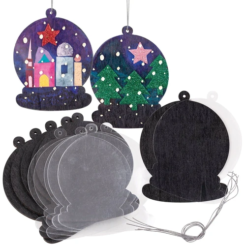 Wooden Snow Globe Kit Pack of 20