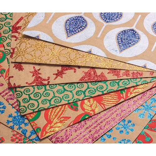 Glitter Christmas Paper Asst 40’s (PA930)
