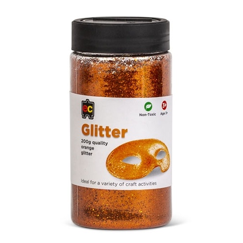 Glitter 200g Jar Orange