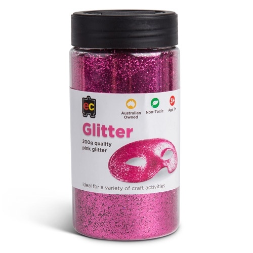 Glitter 200g Jar Pink