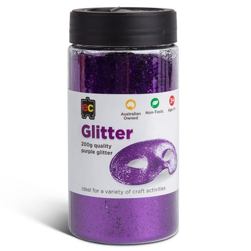 Glitter 200g Jar Purple (GJ200PUR)