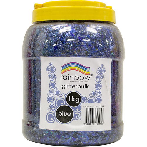 Rainbow Glitter Jar Blue 1kg 