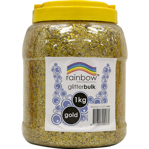 Rainbow Glitter Jar 1 Kg Gold