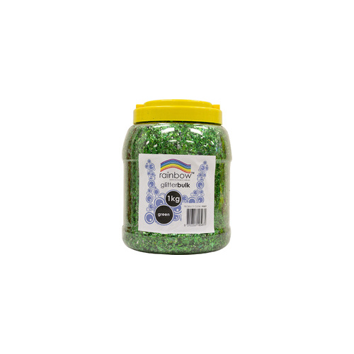 Rainbow Glitter Jar 1 Kg Green