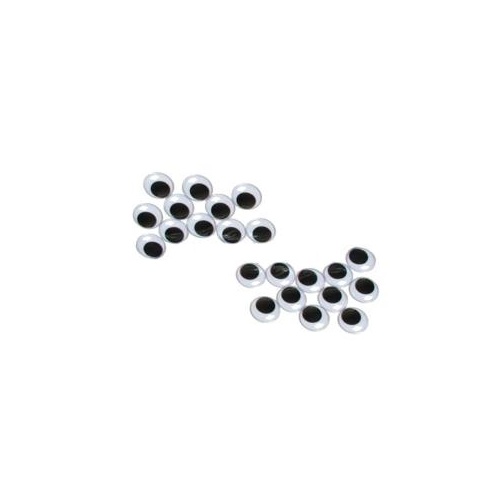 Joggle Eyes Round 10mm Pk 100 (EE2510)