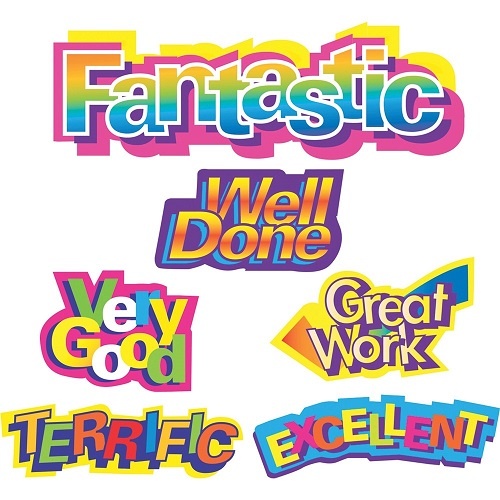Merit Stickers Avery Caption Shapes Pk 120 (494608)