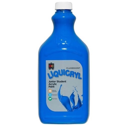Liquicryl Junior Student Acrylic 2L Fluoro Blue