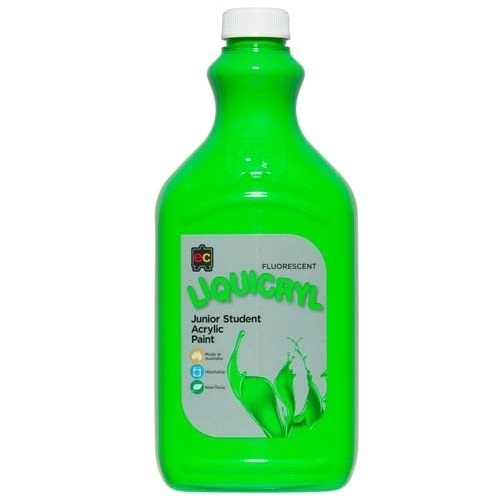 Liquicryl Junior Student Acrylic 2L Fluoro Green