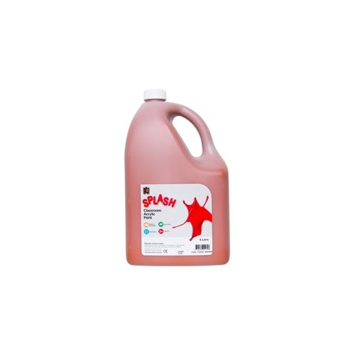 Splash Classroom Acrylic 5L Choc Fudge (Brown)