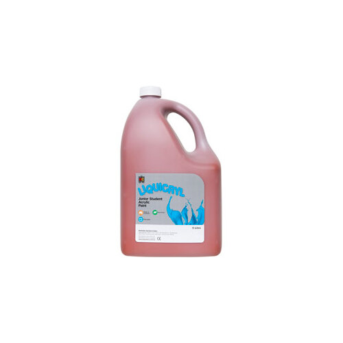 Liquicryl Junior Student Acrylic Paint 5L Burnt Sienna