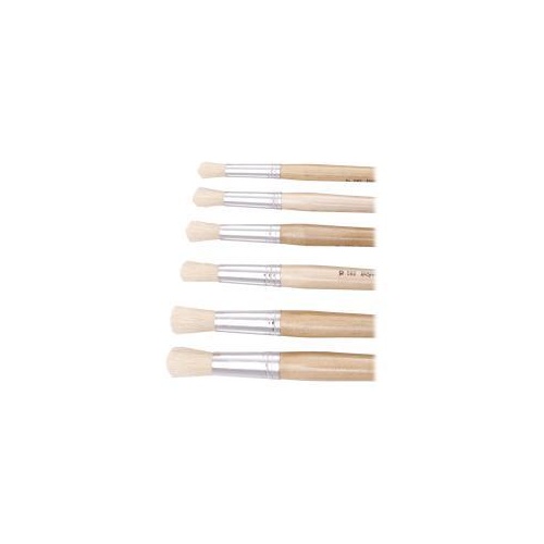 Hog Hair Round Bristle Brushes Size #10 (Pack of 12)