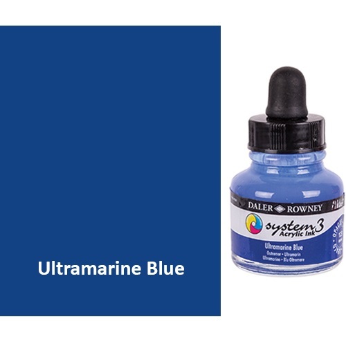Daler Rowney System 3 Ink 29.5ml Ultramarine Blue