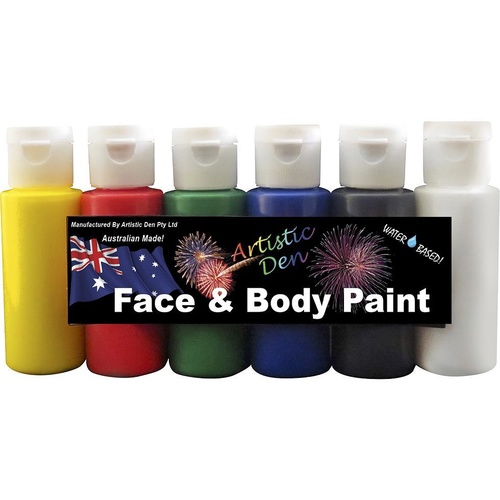 Crazy Faces Face & Body Paint 60ml x 6