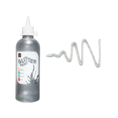 Glitter Paint 500ml Silver (GLP500S)