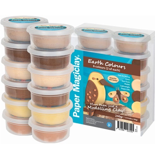 Paper Magiclay 240g Earth Colours (ML296)