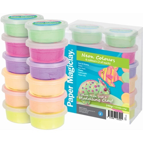 Paper Magiclay 240g Neon Colours