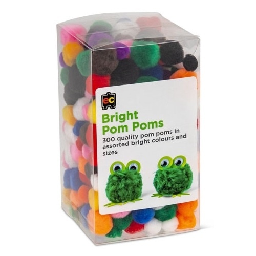 EC Bright Pom Poms Pack 300 (PPB300)