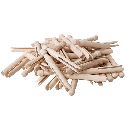 Dolly Pegs Natural 11cm Pack 60 