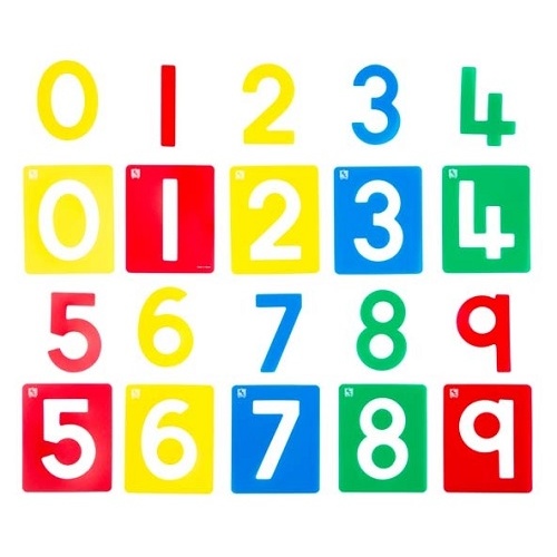Numbers 0-9 Stencil Set of 10