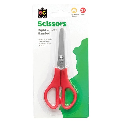 Right & Left Handed Scissors Red (S130)
