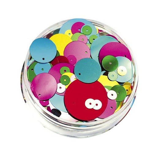 Sequins in a Jar 100g Bulk Assorted