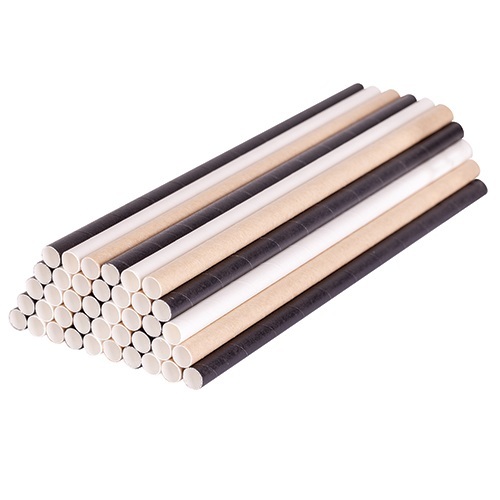 ECO Paper Straws 8mm x 19.7cm Basics 250s (PA593)