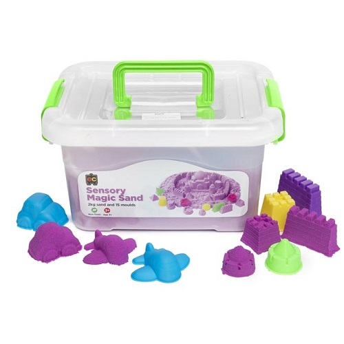 Sensory Magic Sand with Moulds 2kg Tub Purple (MS2PUR)