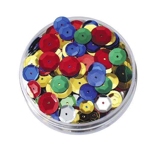 Sequins in a Jar 50g Embossed Round (SM323-EM)