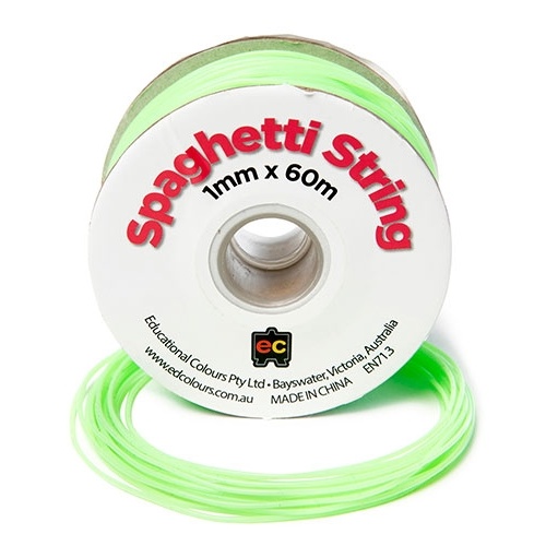 Spaggetti String Pale Green 1mm x 60mm