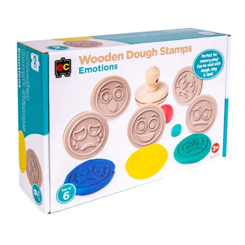EC Wooden Dough Stamps -  Emotions Set 6