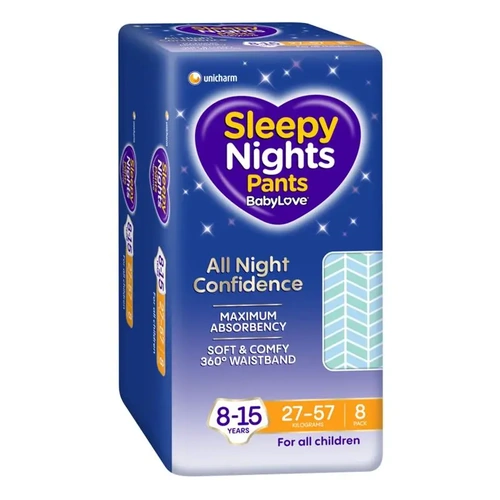 Babylove Sleepy Nights 8-15 Yrs (27-57kg) Ctn 32 ( 8 x 4)