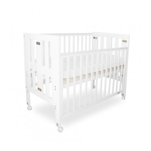 Baby Fold N Go Timber Cot White